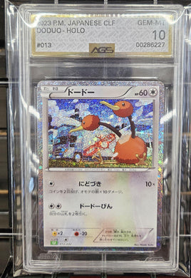 Graded Card - Pokemon - Doduo Holo 2013 PM JPN #013 AGS 10 GEM-MT
