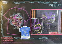 Funko Box Set - Infinity Saga Wakanda Forever - Black Panther Pop! & Tee (2X-Large) Blacklight