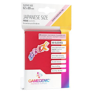 Gamegenic - Prime Sleeves - Red JPN 60 ct