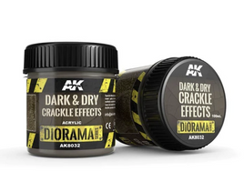 AK Interactive - Diorama Series Dark & Dry Crackle Effects AK8032