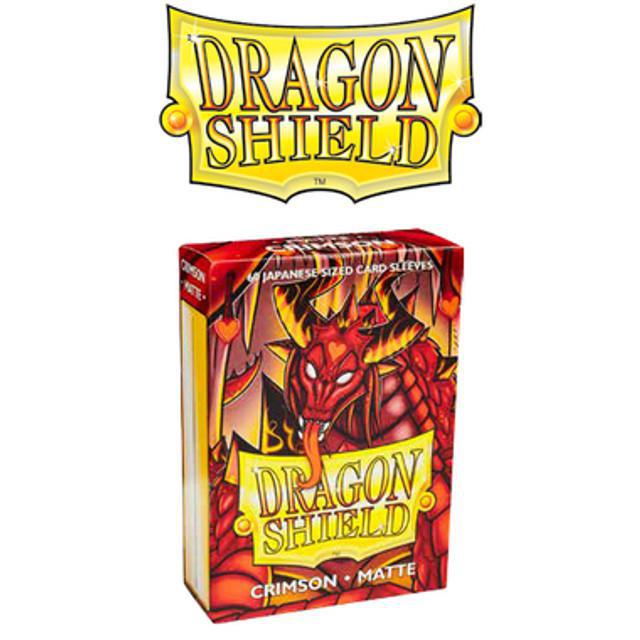 Dragon Shield - Small Sleeves - Matte Crimson 60ct