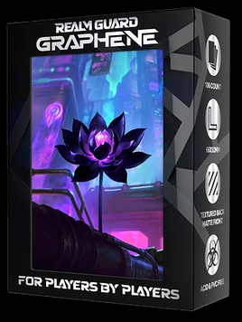 Realm Guard - Cyberpunk Black Lotus Graphene Matte Art Sleeves 100+ Count