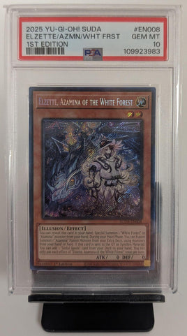Graded Card - Yu-Gi-Oh - Elzette, Azamina of the White Forest #EN008 PSA 10 GEM MT