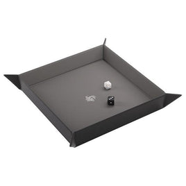 Gamegenic - Dice Tray - Magnetic Square Gray & Black 269mm x 269mm Reversible