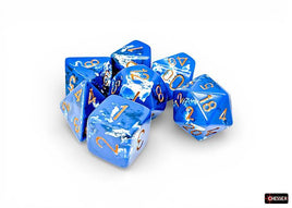 Chessex 24406 - Brush Polyhedral Wavebreak/gold RPG Dice Set