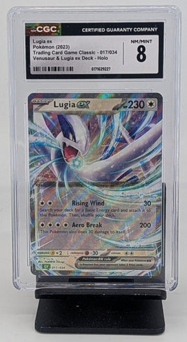 Graded Pokemon - Lugia ex Holo #017 CGC 8 NM/MINT
