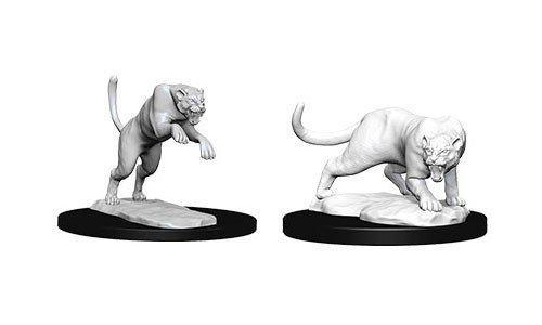 D&D - Nolzur's Marvelous Miniatures - Panther & Leopard Unpainted 2 pc 73404