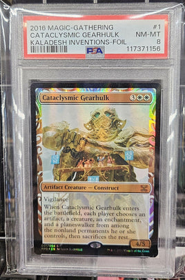 Graded Card - Magic the Gathering - Cataclysmic Gearhulk Foil #1 PSA 8 NM-MT