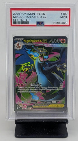 Graded Pokemon - Mega Charizard X ex #109 UR PSA 9 MINT