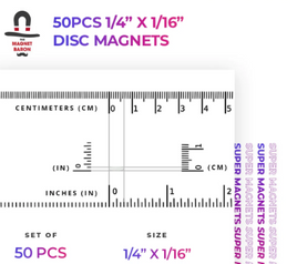 Magnet Baron - Disc Magnets 1/4" x 1/16"