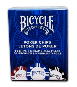 USPCC - Poker Chips - Bicycle Clay Filled 8 Gram 50 ct