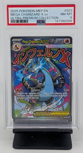 Graded Pokemon - Mega Charizard X ex #023 PSA 8 NM-MT