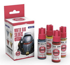 AK Interactive - Paint Set - Winter Blue Soldiers Quick Gen Acrylic Set