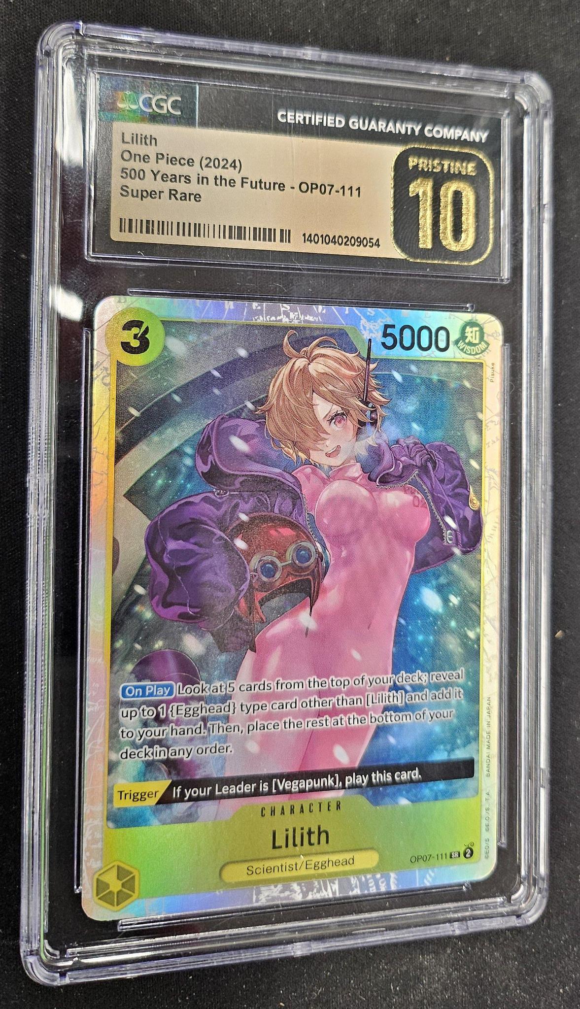 Graded Card - One Piece - Lilith OP07-111 Super Rare CGC Pristine