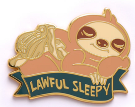 Hymgho Enamel Pin - Alternative Alignments Lawful Sleepy Sloth
