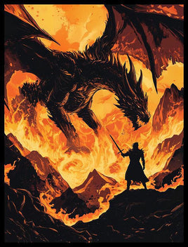 Realm Guard - Fire Dragon Matte Art Sleeves 100+ Count