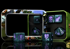 Baron of Dice - Bloody Football: Terror Barbed Heart Dice Set