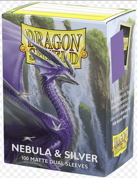 Dragon Shield - Dual Matte Nebula & Silver Sleeves 100 Count