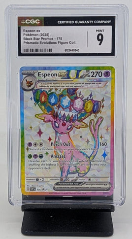 Graded Pokemon - Espeon ex Black Star Promo 175 CGC 9 MINT
