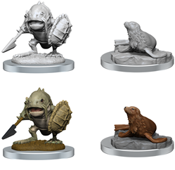 WizKids 90418 - D&D Nolzur's Marvelous Miniatures - Locathah and Seal