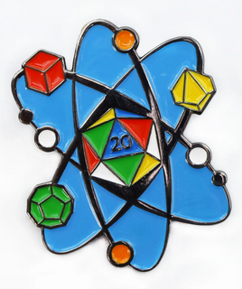 Foam Brain Games Enamel Pin - Puzzle Box Atom