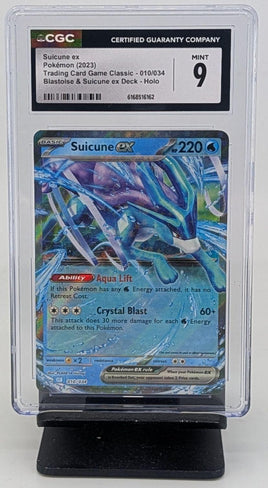 Graded Pokemon - Suicune ex Holo #010 CGC 9 MINT