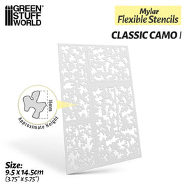 Green Stuff World - Flexible Stencils: Classic Camo