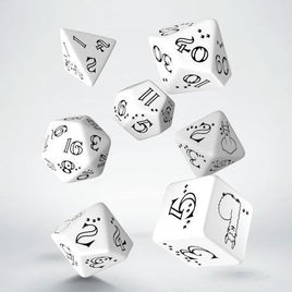 Q Workshop - Llama Dice: White & Black RPG Dice Set