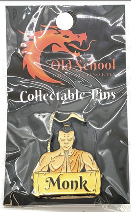 Old School Dice & Accessories Enamel Pin - Monk