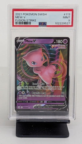 Graded Pokemon - Mew V #113 PSA 9 MINT