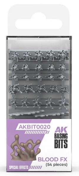 AK Interactive - Basing Bits: Blood FX (54 Pieces)