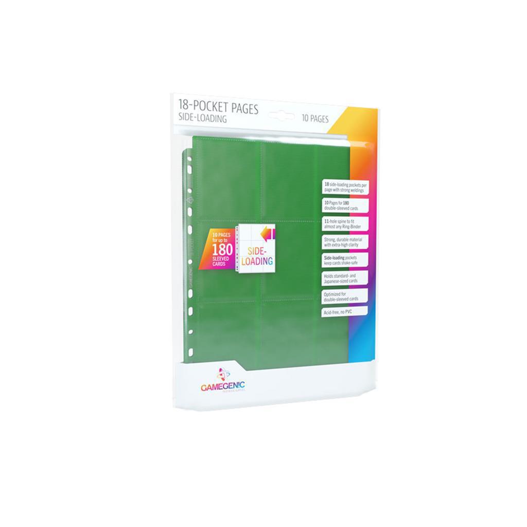 Gamegenic Sideloading 18-Pocket Pages - 10 pack