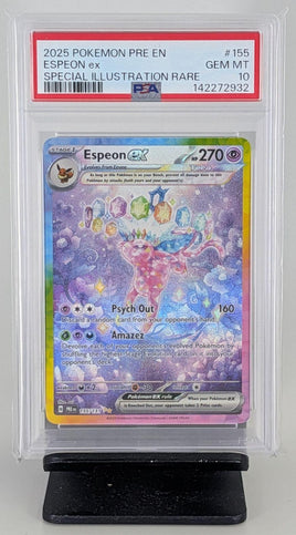 Graded Pokemon - Espeon ex Special Illustration Rare #155 PSA 10 GEM MT