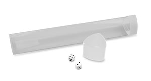 BCW - Playmat Tube with Dice Cap - White