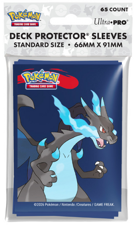 Ultra Pro - Pokemon Mega Charizard X Art Sleeves 65 Count