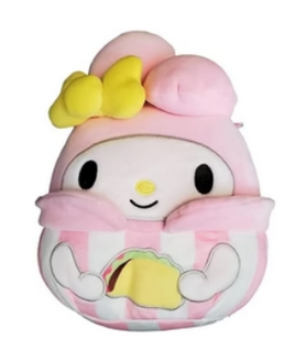 Squishmallow - Hello Kitty & Friends My Melody with Taco 8-Inch Plush