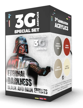 AK Interactive - 3Gen Acrylics Special Set: Eternal Darkness Black & Dark Effects