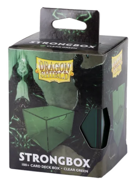 Dragon Shield - Strongbox Clear Green 100+ Card Deck Box