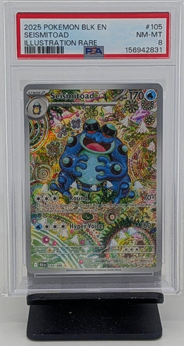 Graded Pokemon - Seismitoad IR #105 PSA 8 NM-MT