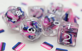 Foam Brain Games - Genderfluid Flag RPG Dice Set