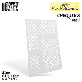 Green Stuff World - Flexible Stencils: Checquer S
