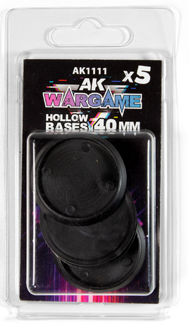 AK Interactive - Hollow Bases 40mm (5 Count)