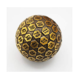 Foam Brain Games - D100 Metal Gold with Black