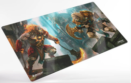 Gamegenic - MTG Reality Fracture: Ajani, Path of Vengeance / Ajani, Counter Attack Leader Shiny Playmat