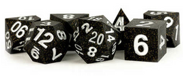 Fanroll - Sharp Edge Silicone Gold Scatter RPG Dice Set