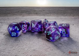 Chessex - Dice - 22557 - Nebula Nocturnal & Turquoise Mega-hedral 7pc Set