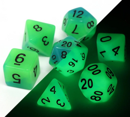 Die Hard Dice - Driftglobe Glow-in-the-Dark RPG Dice Set