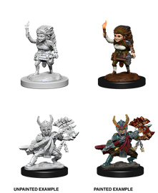 WizKids 73387 - D&D Nolzur's Marvelous Miniatures - Female Halfling Fighter