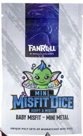 Fanroll - Mini Misfit Metal Mystery RPG Dice Set