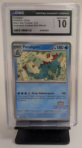Graded Pokemon - Feraligatr #213 Black Star CGC 10 GEM MINT